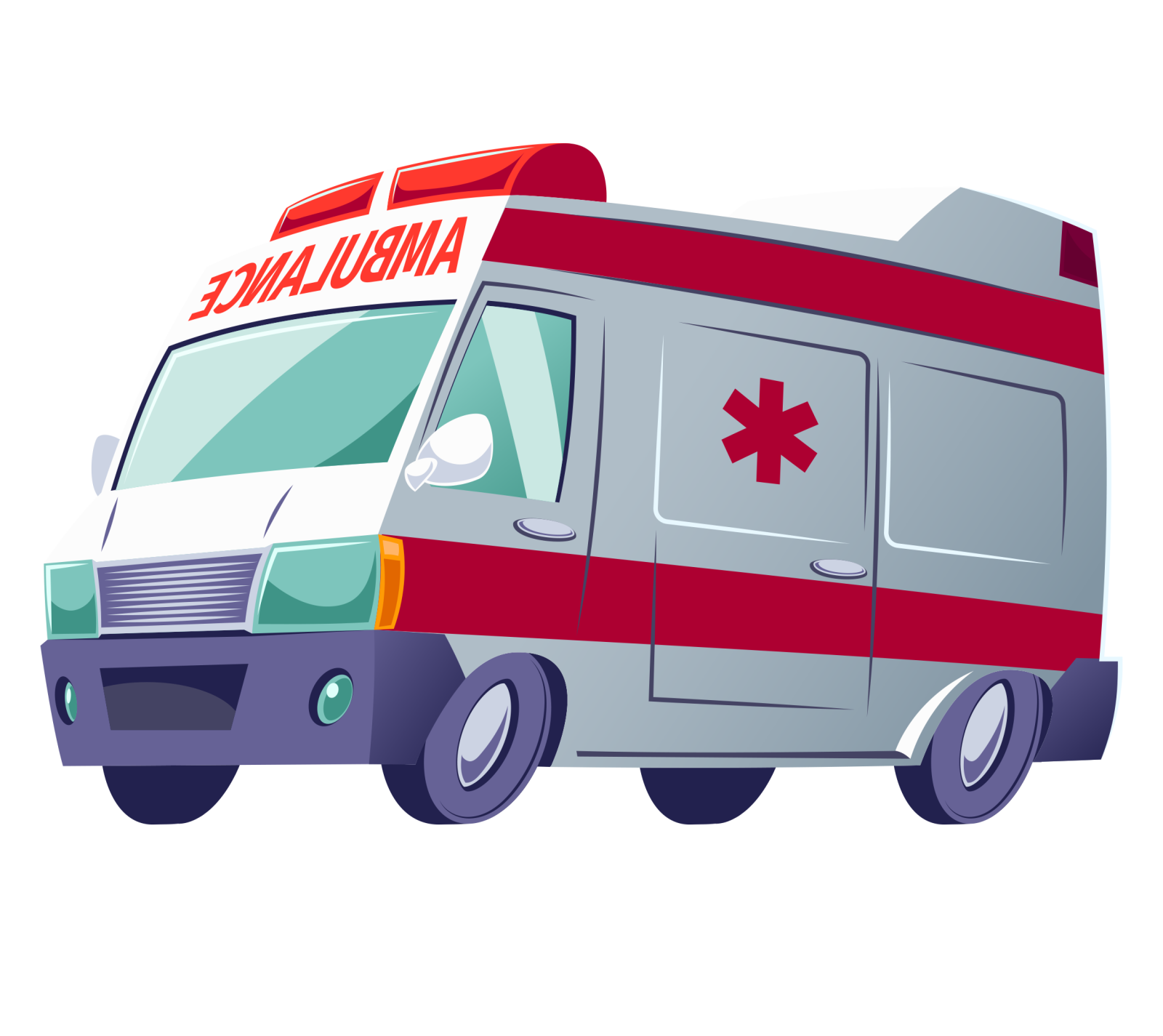 an ambulance vehicle with a red cross on the side