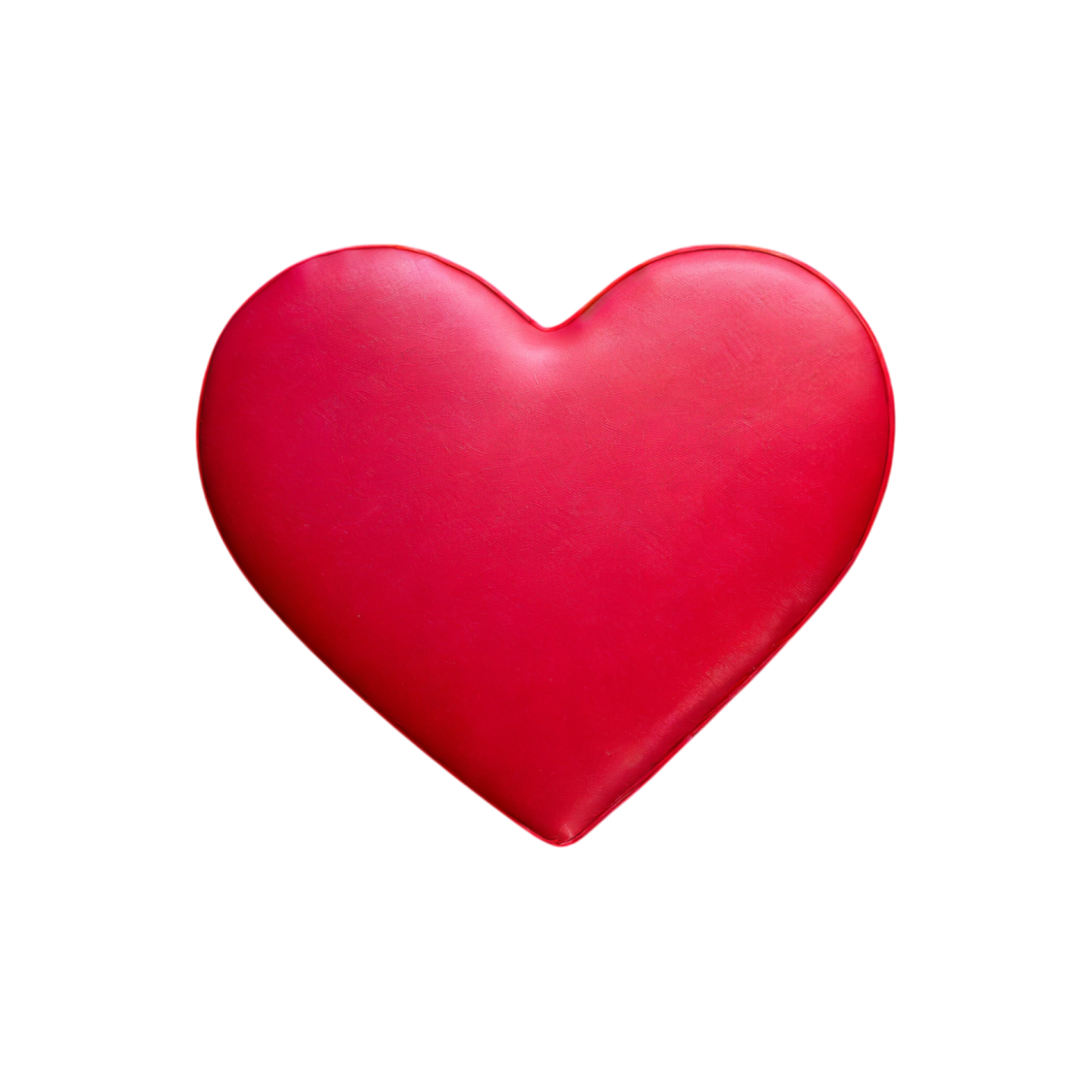 a red heart on a white background