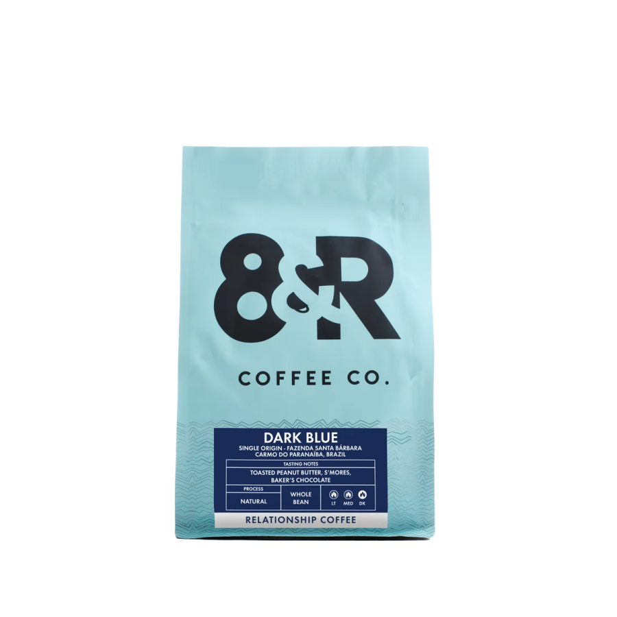 a bag of coffee with the logo on it