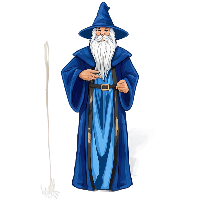 an image of a wizard holding a wand