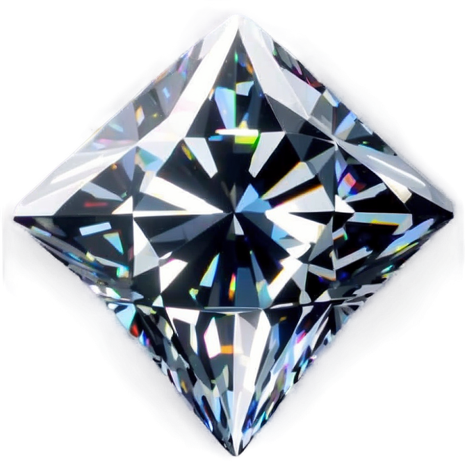 a diamond on a white background