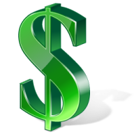 a green dollar sign