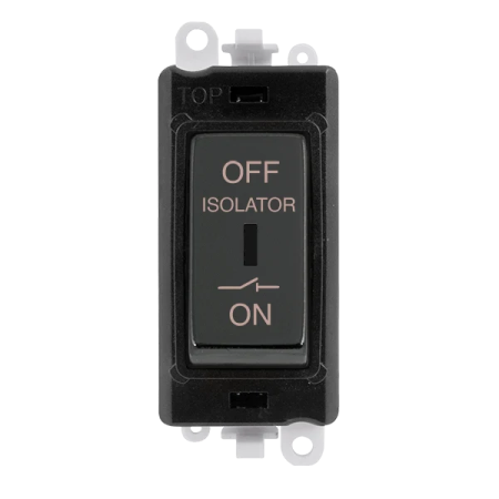 a black light switch on a white background