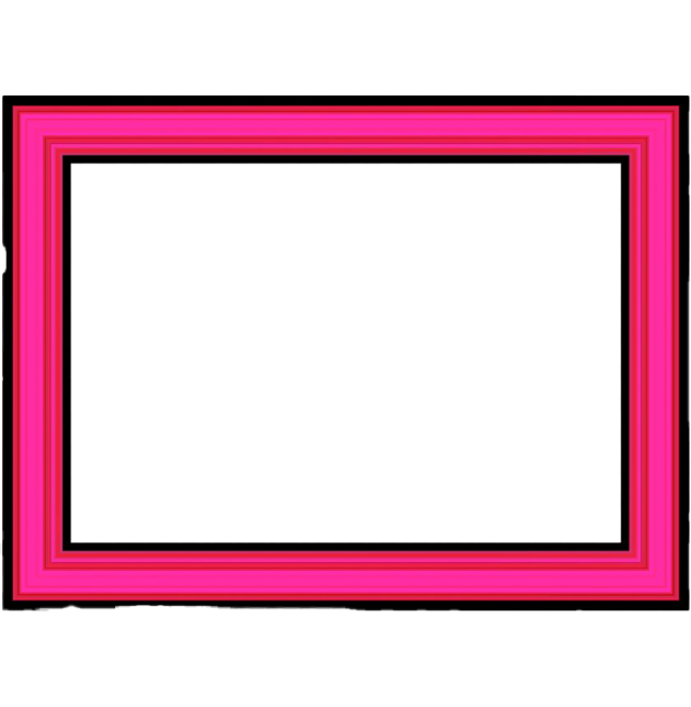 a pink frame on a white background
