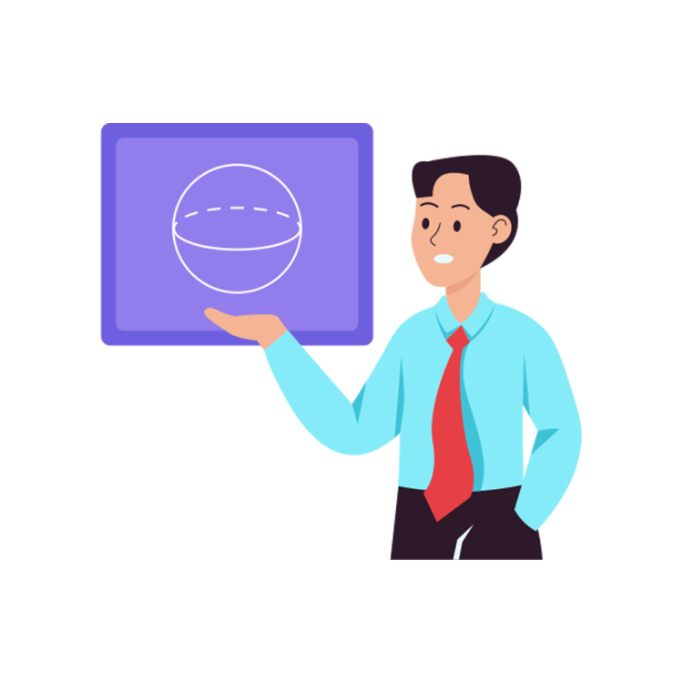a man holding a tablet with a smiley face on it