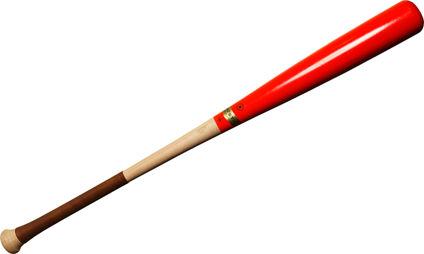 a baseball bat on a white background