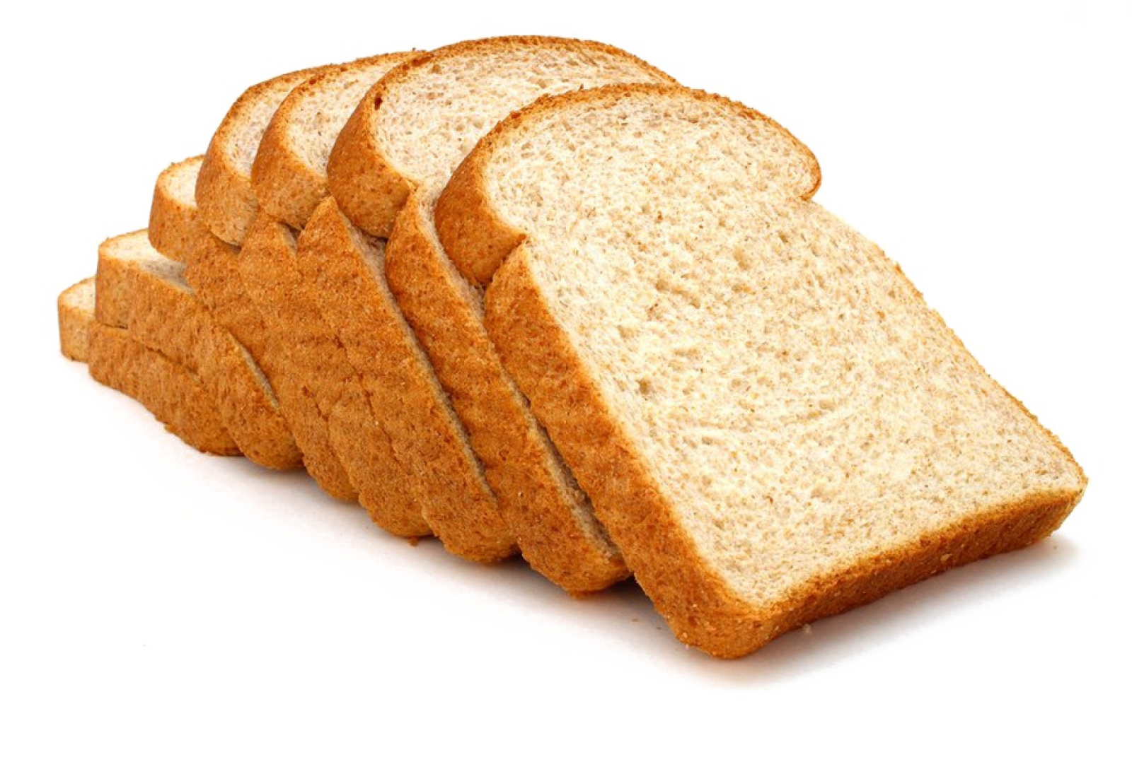a loaf of bread on a white background