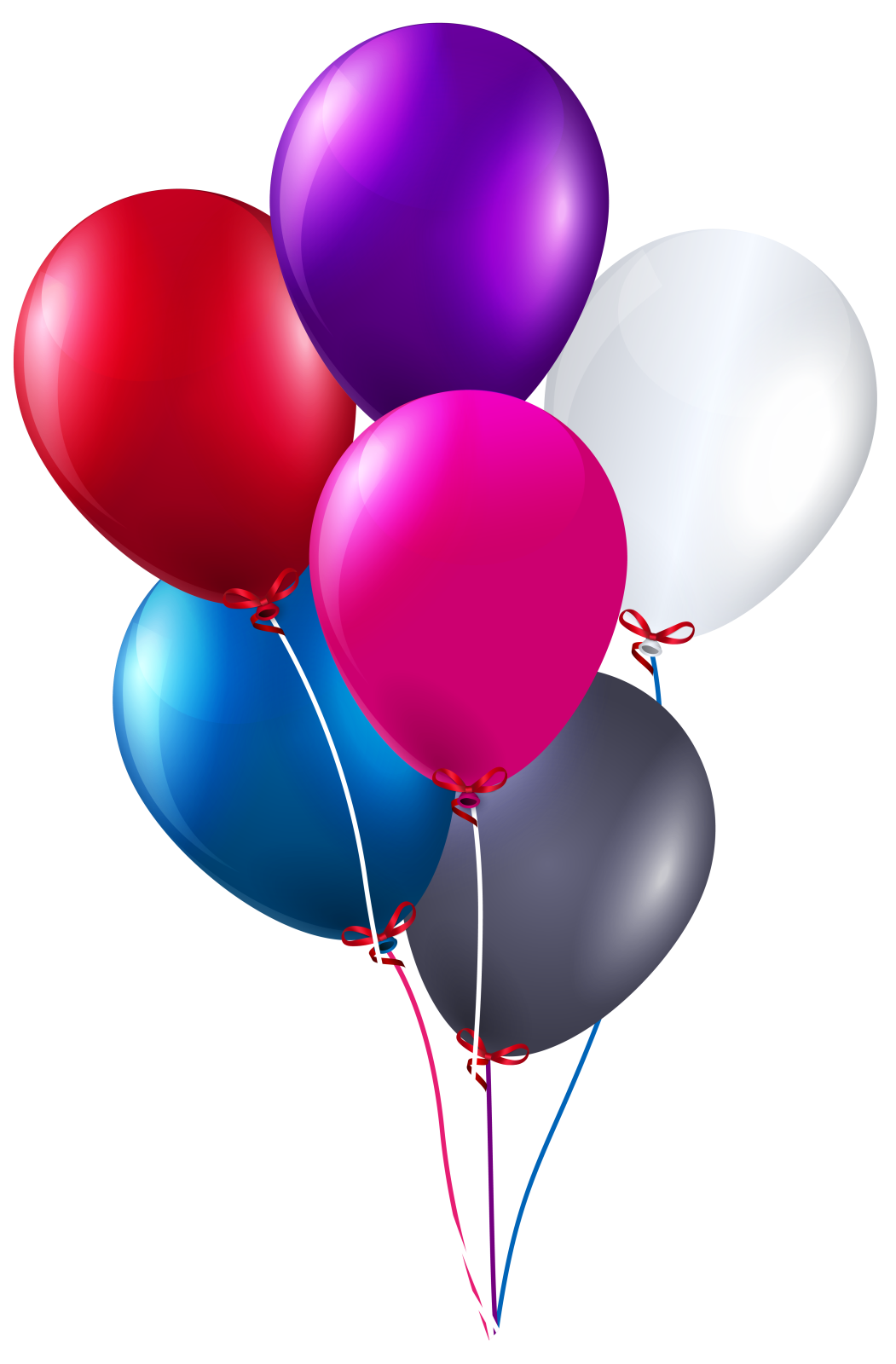 a bunch of balloons on a white background