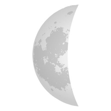 the moon with a shadow on it