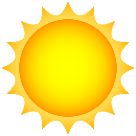 a yellow sun