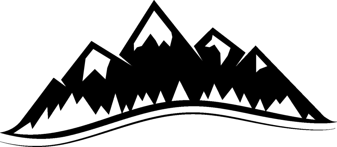 a black and white image of mountains