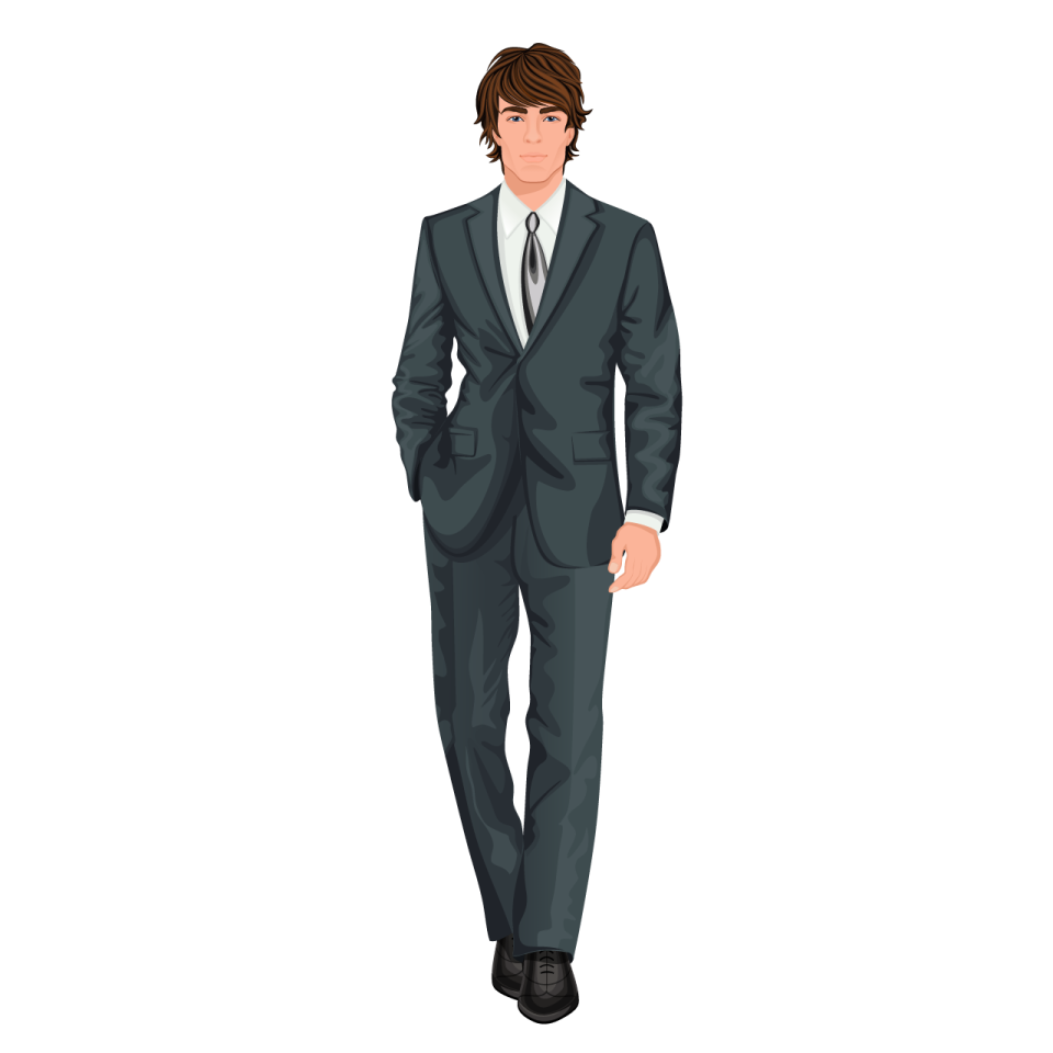 a man in a suit and tie