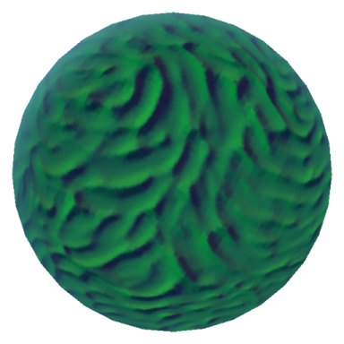 an image of a green sphere