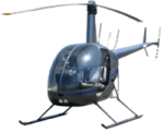 a blue helicopter on a white background