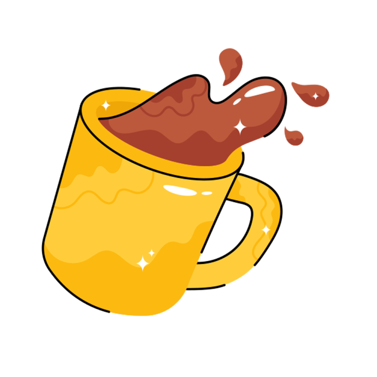 a mug filled with hot chocolate
