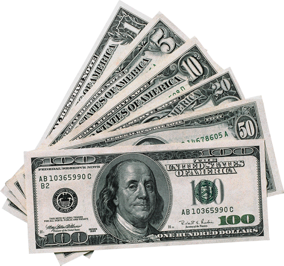 a stack of hundred dollar bills