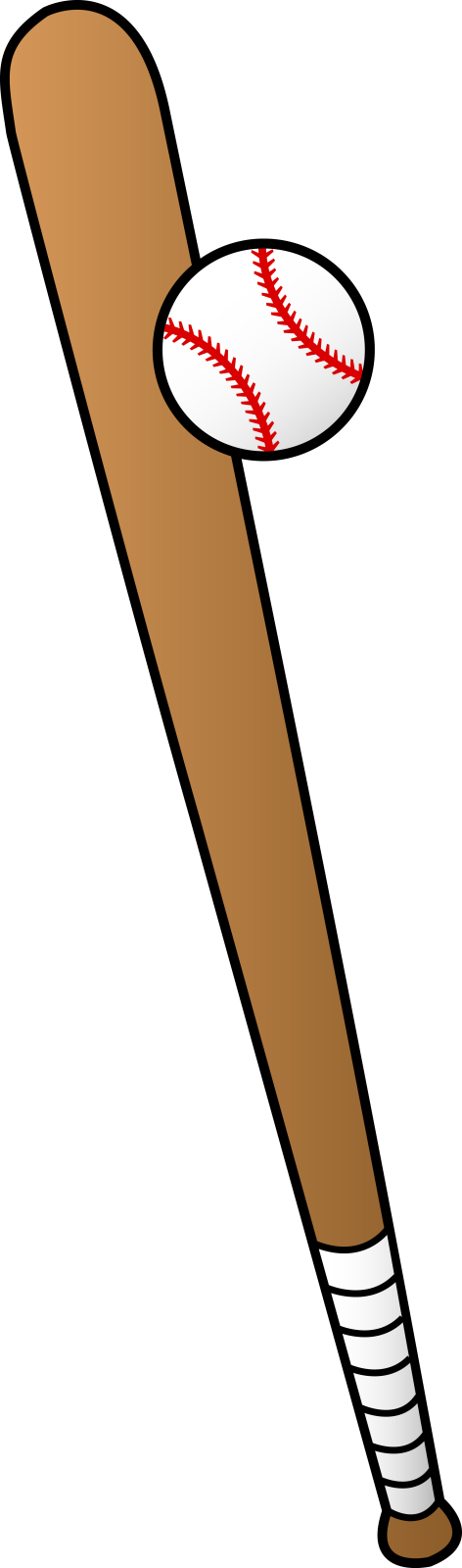 a baseball bat with a ball on it