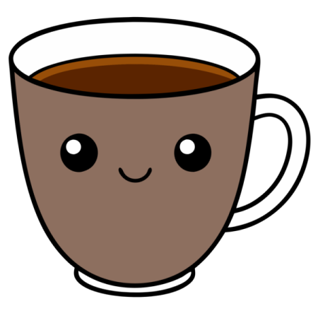 a cup of coffee with a smiley face