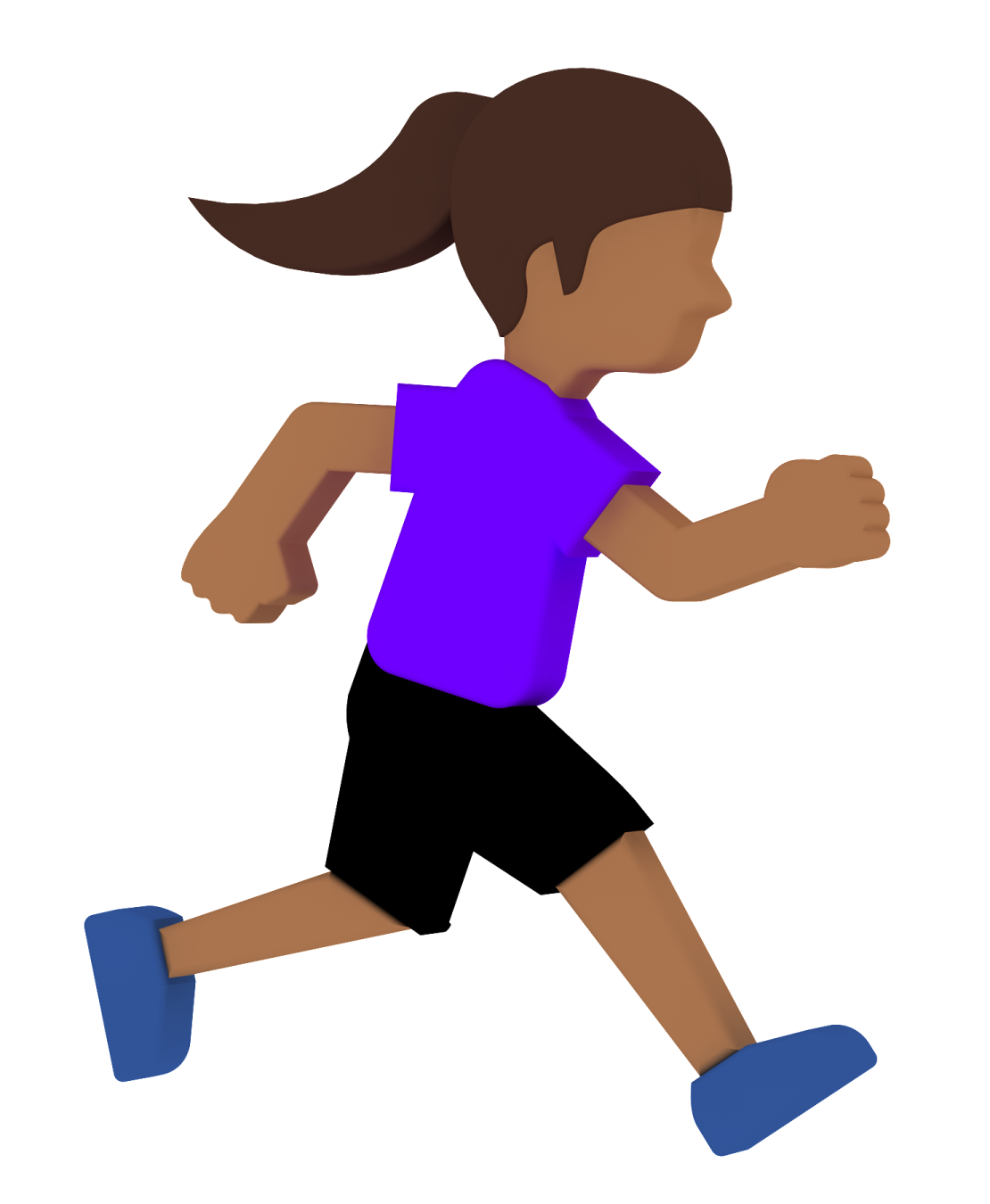 a little girl running