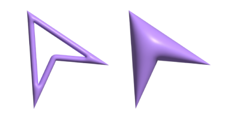 an image of a pair of purple triangles