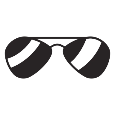 a pair of sunglasses on a white background