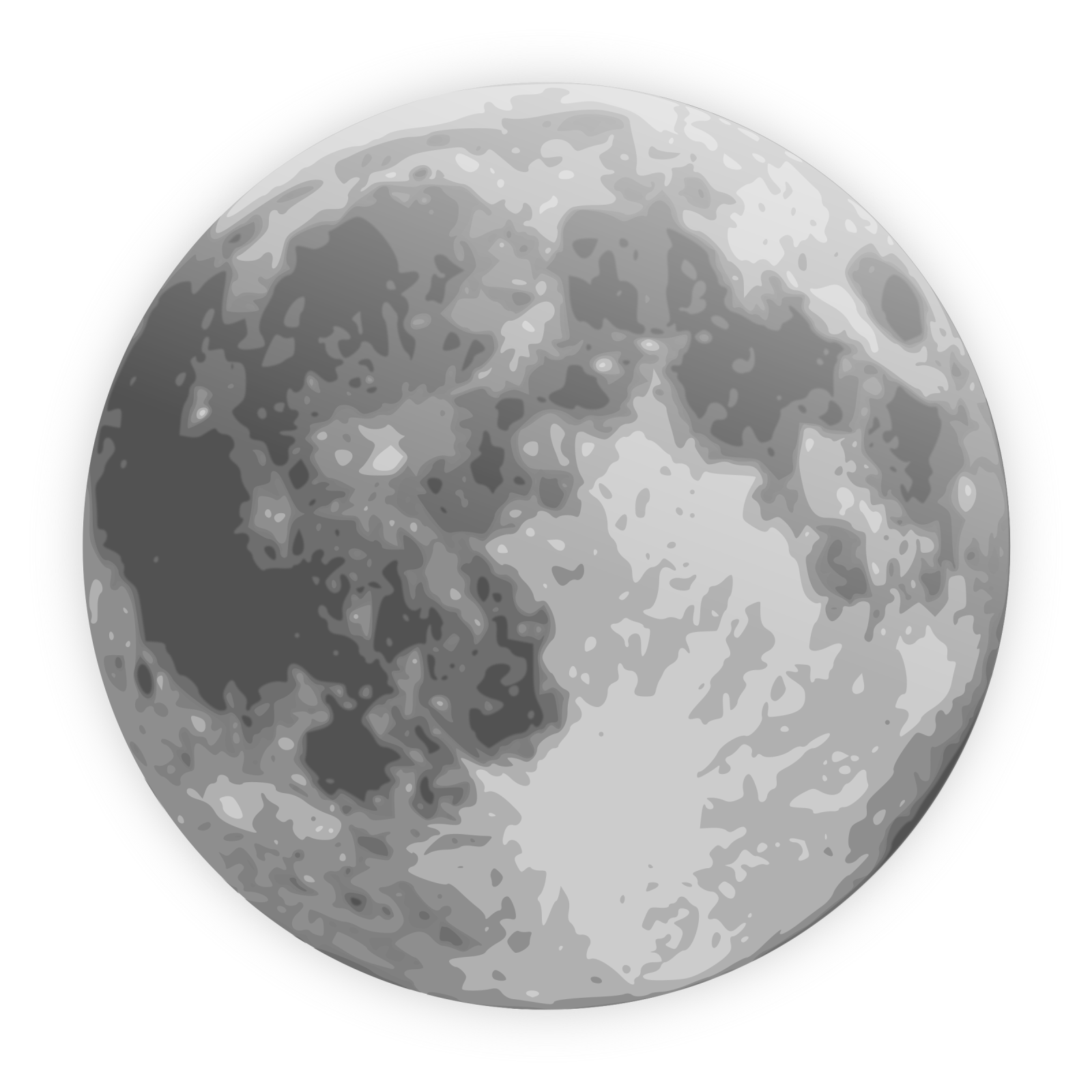 a full moon on a white background