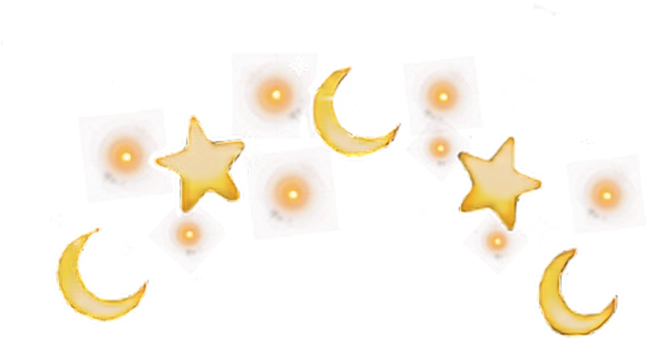a group of stars and crescents on a white background