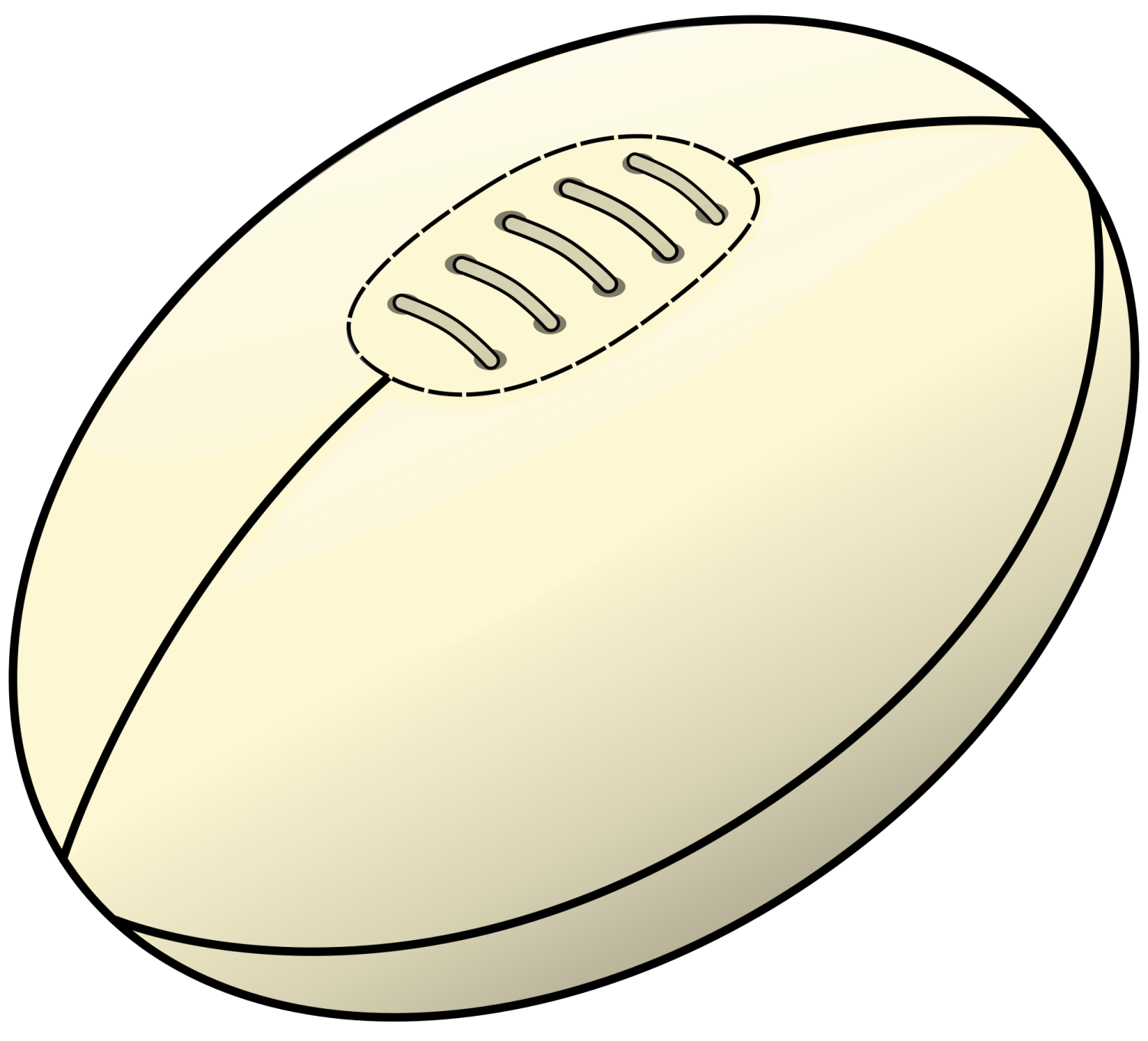 a rugby ball on a white background