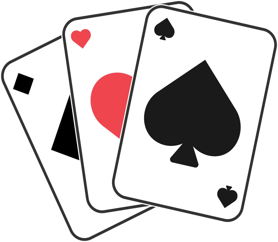 a pair of playing cards
