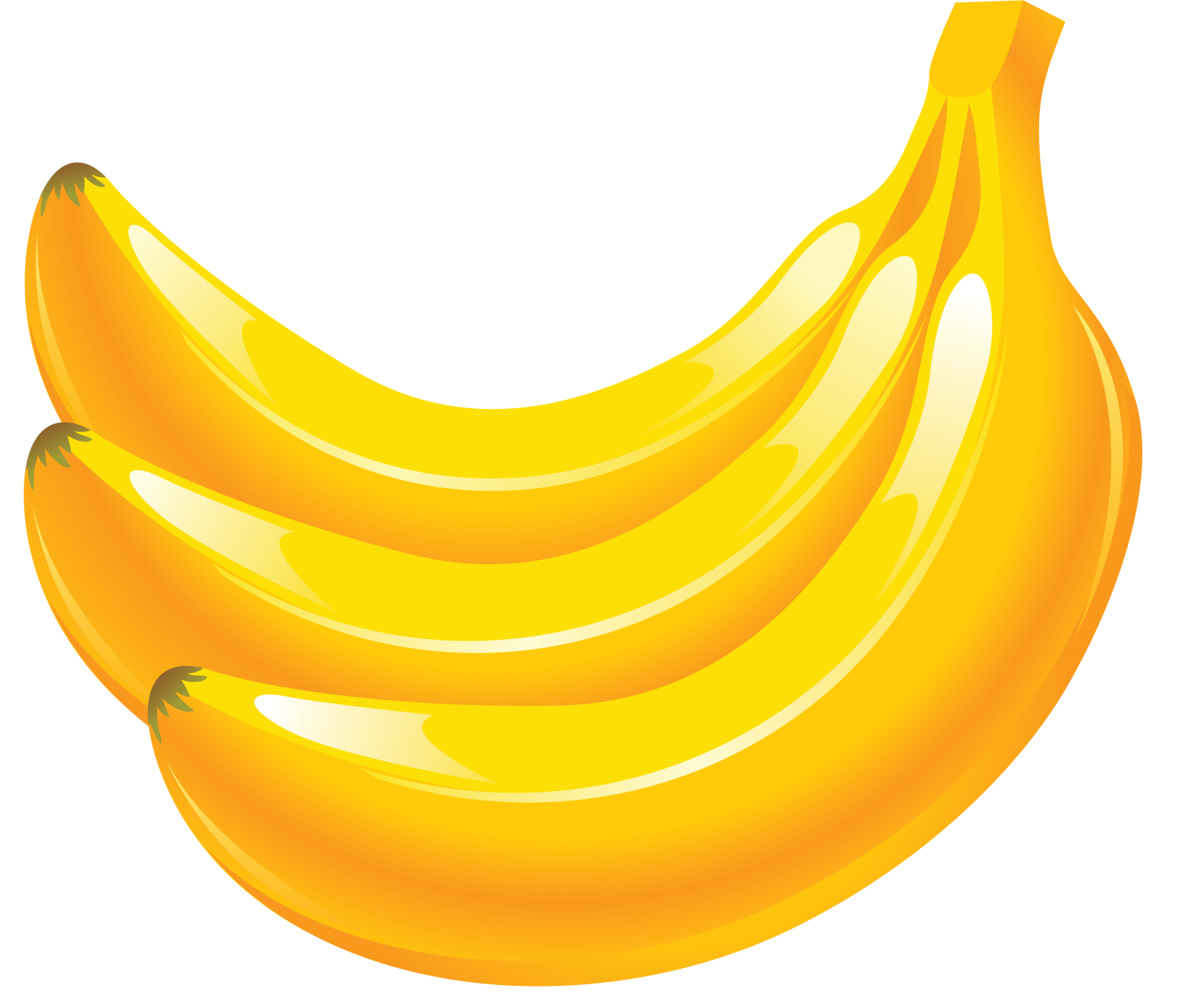 a bunch of bananas on a white background