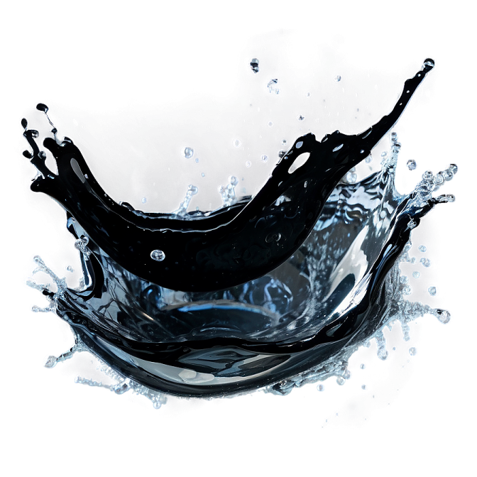 a splash of water on a white background