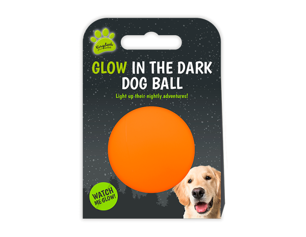 glow in the dark dog ball