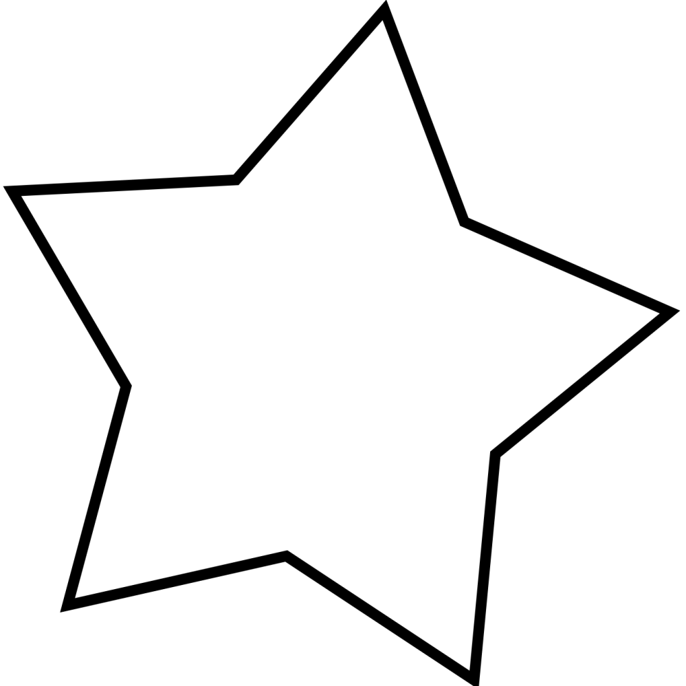 a black and white star