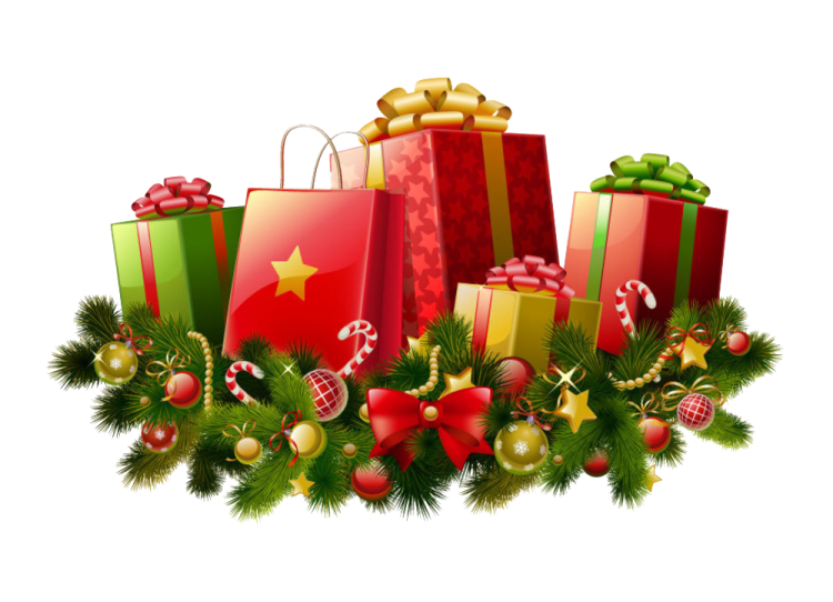a pile of christmas presents