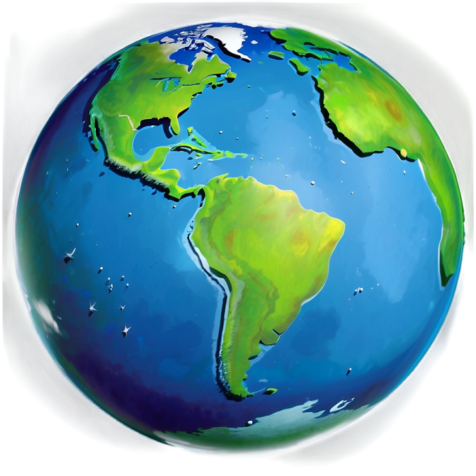 a drawing of the earth