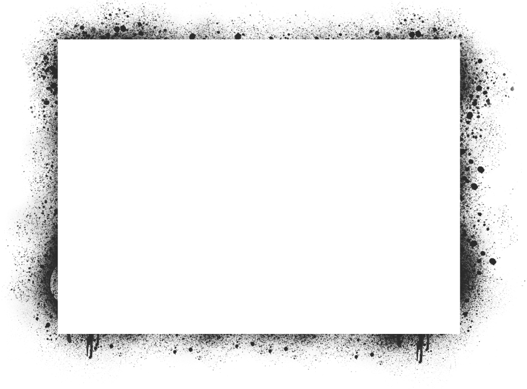 a black and white square frame on a white background
