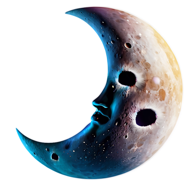 an image of the moon with a white background