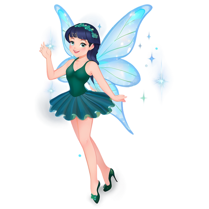 a cute little girl dressed as a fairy