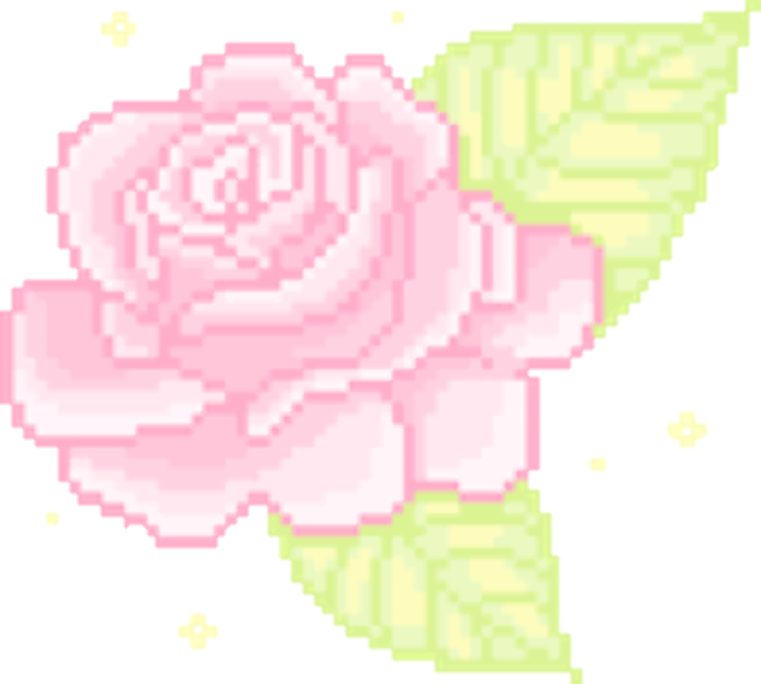 a pink rose with green leaves