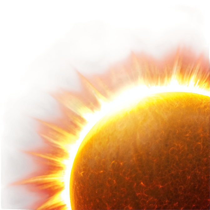 a close up of a sun in the sky