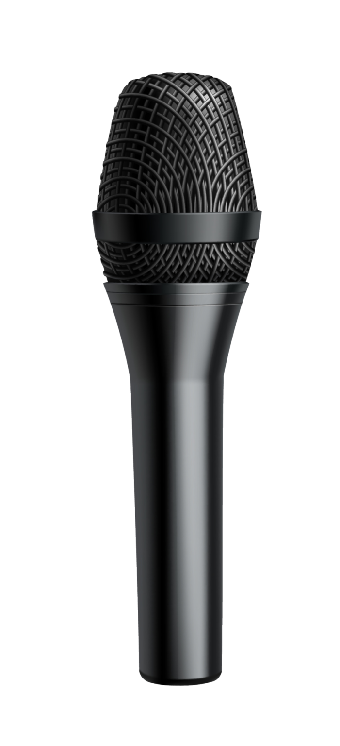 a microphone on a white background