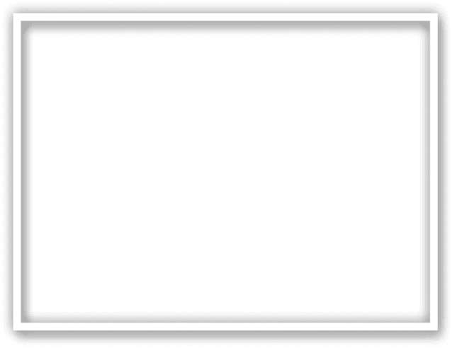 an empty white square frame on a white background