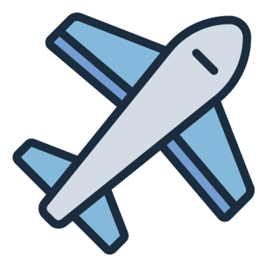 an airplane icon