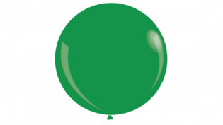 a green balloon on a white background