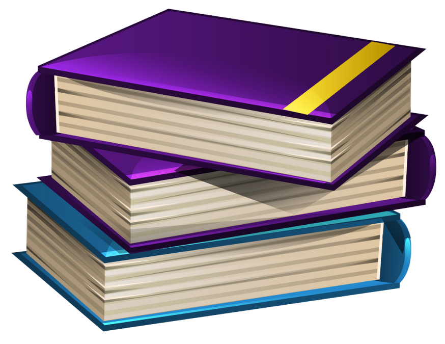 a stack of books