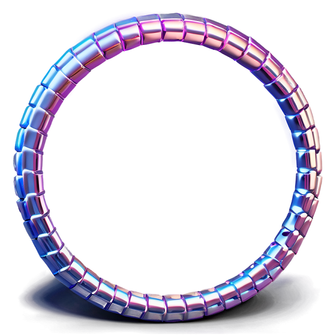 a purple and blue bracelet on a white background