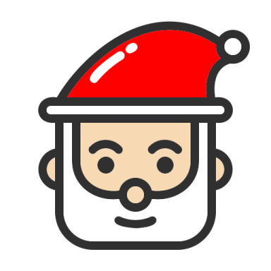 a santa claus with a red hat and beard