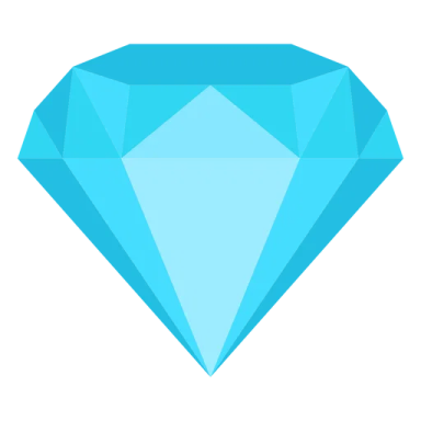 a blue diamond