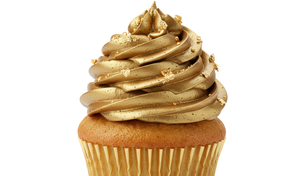 a close up of a cupcake with frosting on it