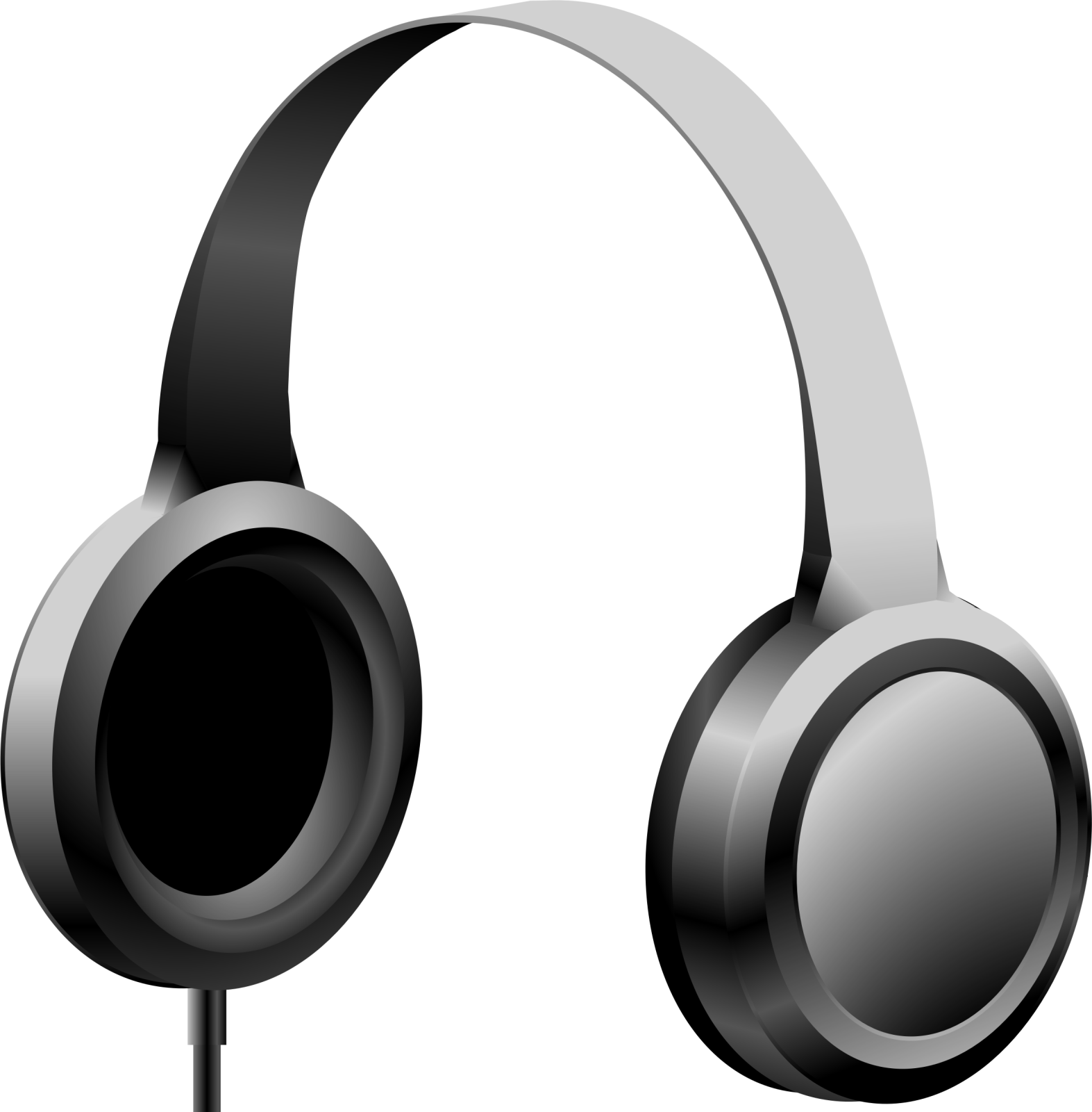a pair of headphones on a white background